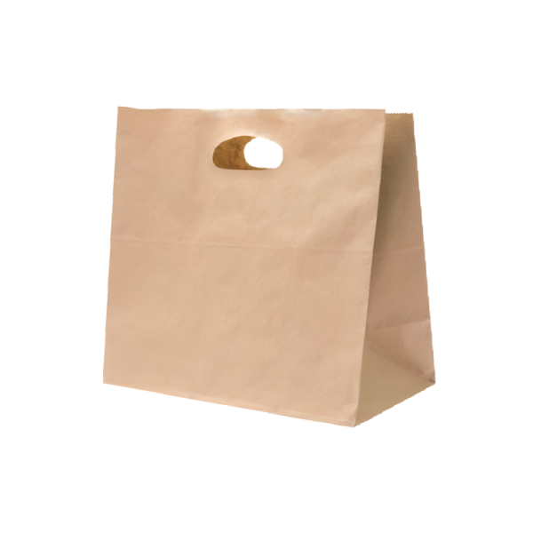 Brown Paper Bag - D Handle Printing With Logo
