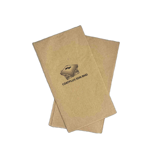 1ply or 2ply Luncheon Napkin 33cm – Brown Printing With Logo (Side/Fully Embossed)