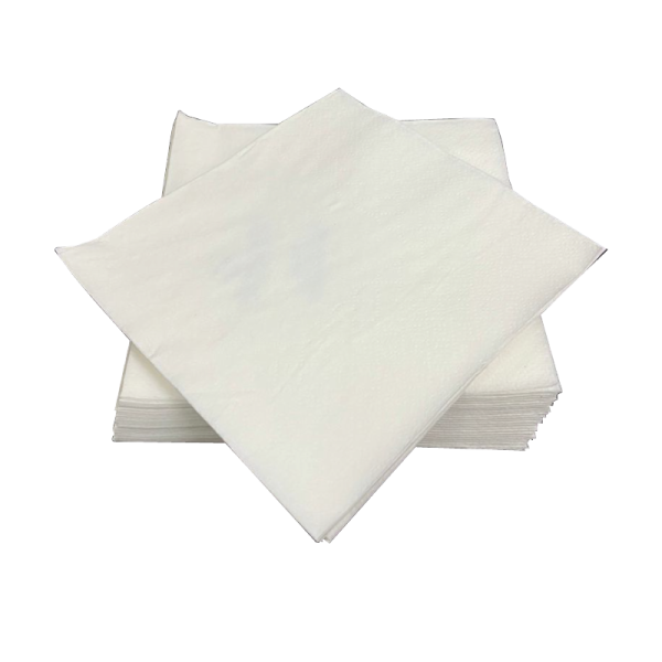 1ply or 2ply Cocktail Napkin 24cm – White (Side/Fully Embossed)